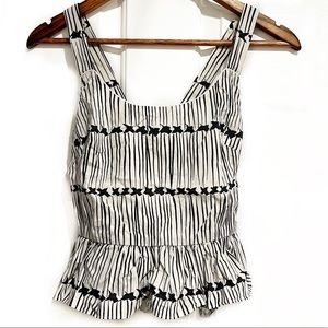 Marc Jacobs Y2K Black & White Stripe Tank Top. Free shipping